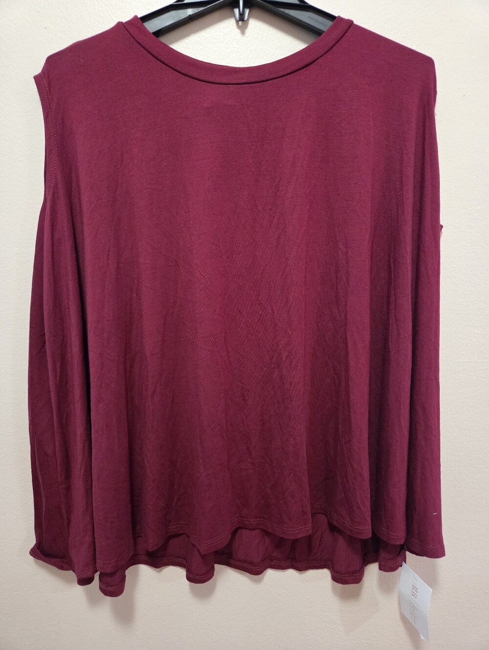 Women's Sleeveless Oversized Top - Wine